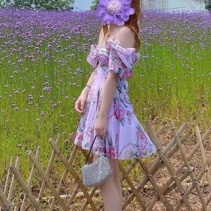 Alice McCall Pink and Green Floral Dress